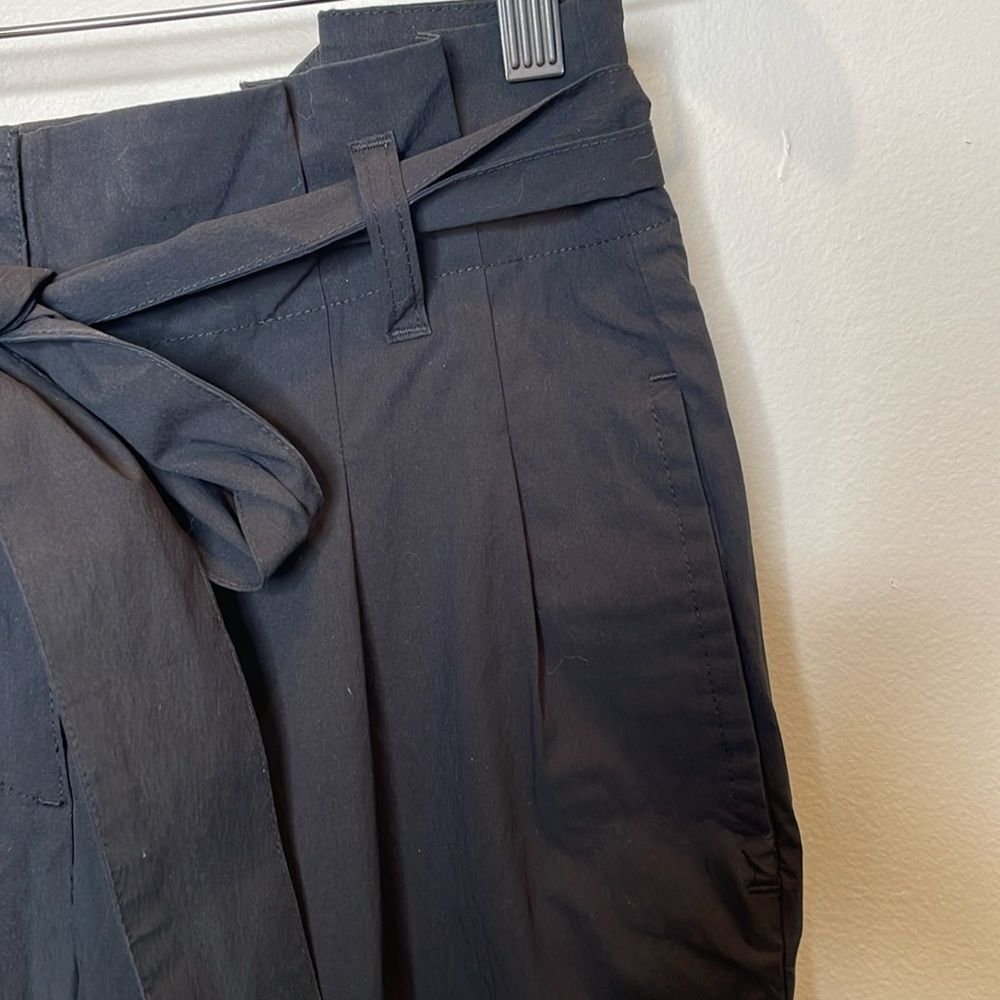 NWT J. Crew Tapered paper-bag pant in cotton poplin 00 - Picture 4 of 9
